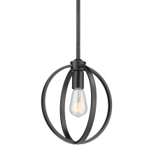Golden Canada 3167-M1L BLK - Golden Lighting Colson 1-light Pendant in Matte Black